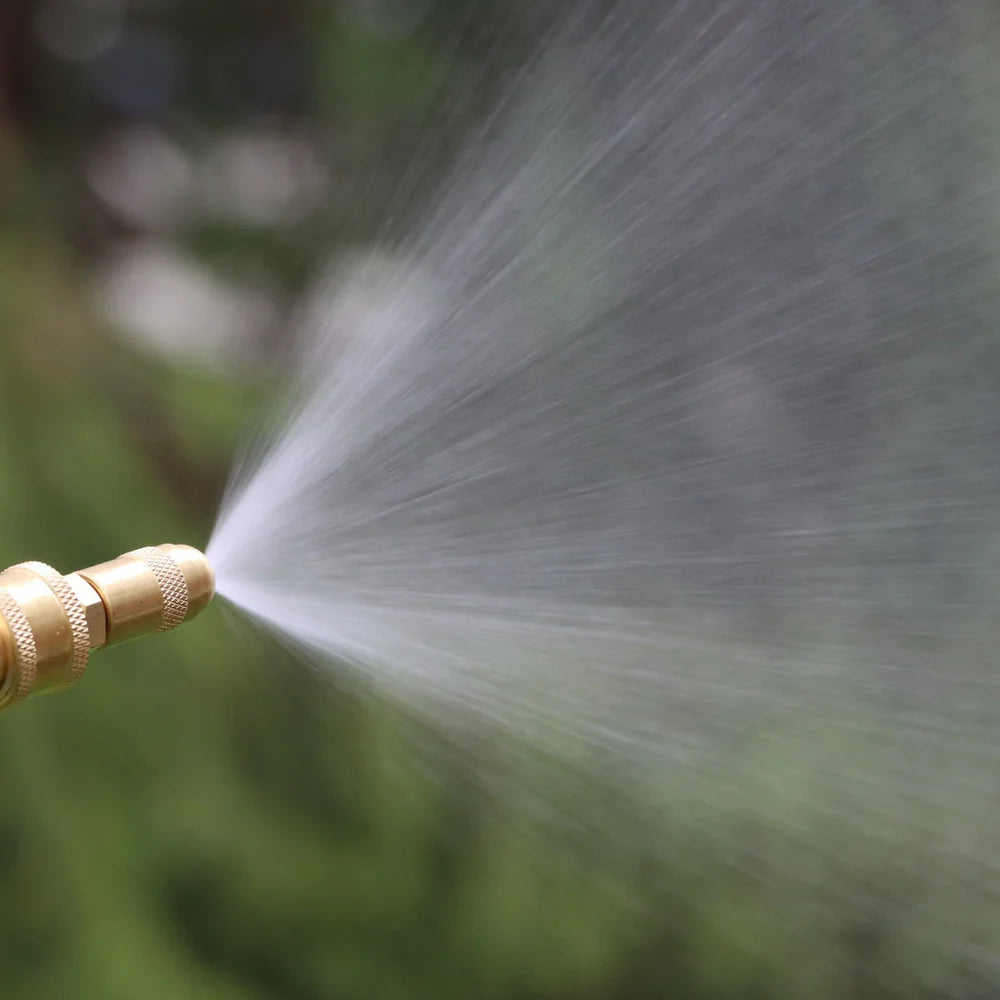 brass cone nozzle spraying wide