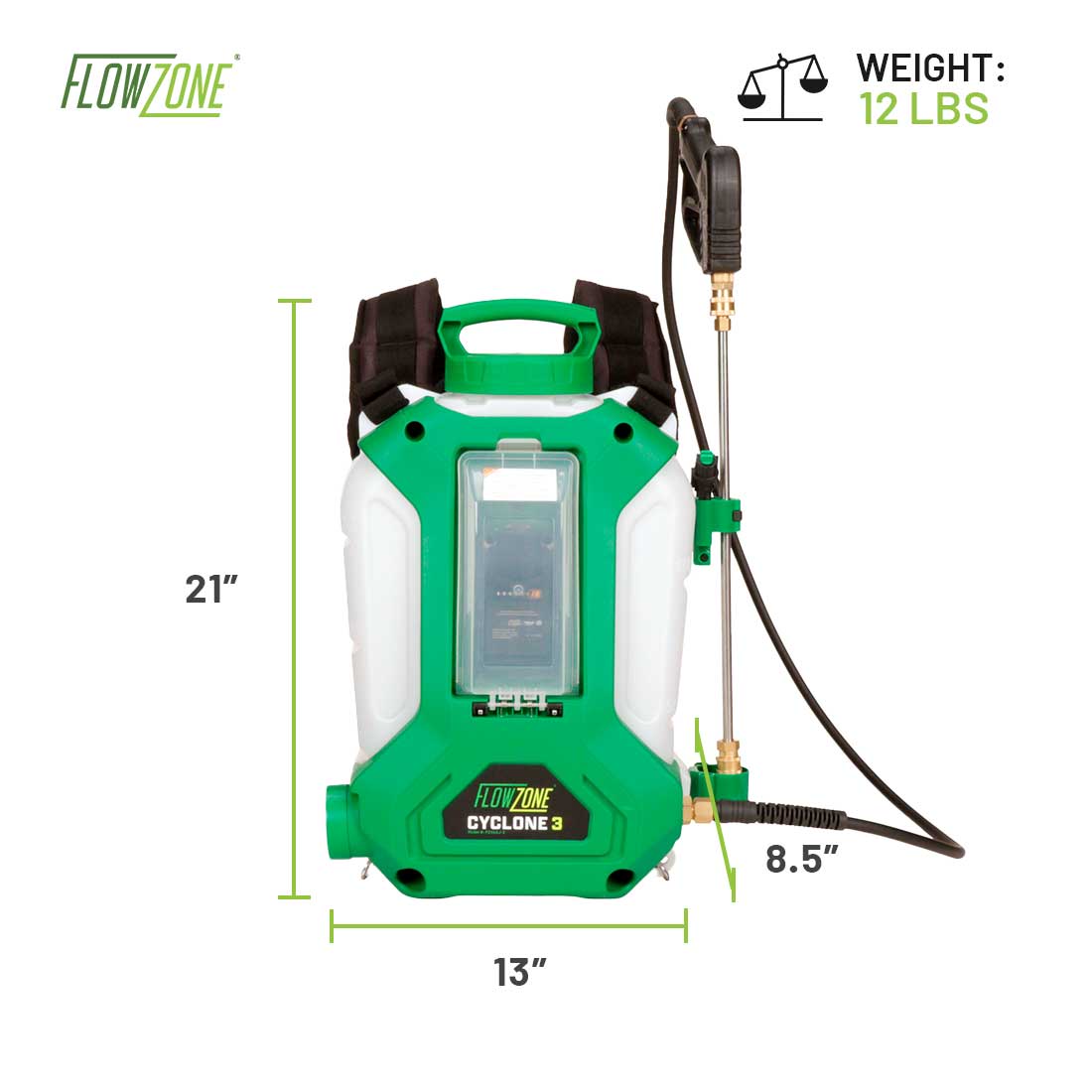 Backpack sprayer dimensions