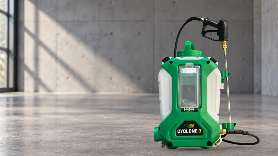 Cyclone 3 on the approved industrial backdrop