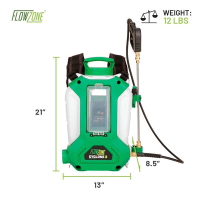 Backpack sprayer dimensions
